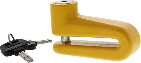 Schijfremslot MKX-Lock 10mm geel van MKX-LOCK