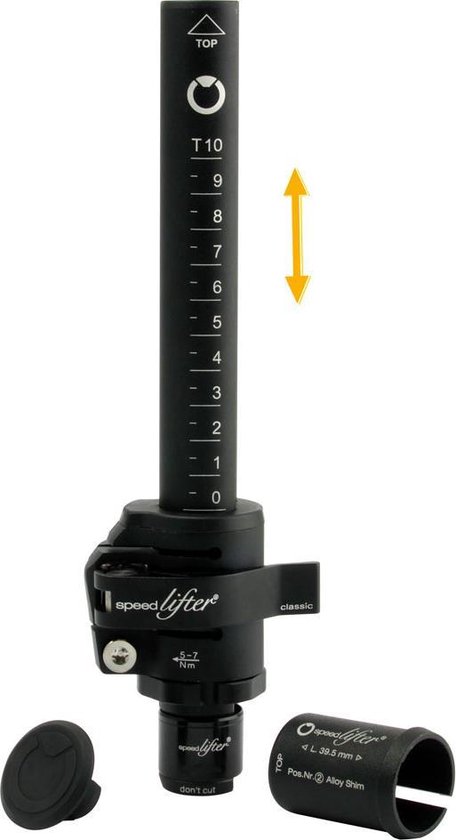 Schulz Schulz speedlifter t10 stuurpen verlenger 100 mm 25.4 / 28.6 mm zwart
