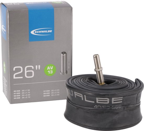 Schwalbe AV13 - Binnenband - 40/62-559 - 26 x 1.50/2.50 inch - Auto Ventiel - 40 mm van Merkloos