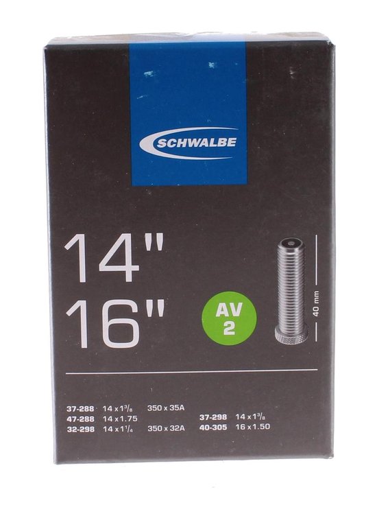 Schwalbe Binnenband Av2 14x1 1/4 / 16x1.50 (37-288/40-305) Av 40 Mm van Schwalbe