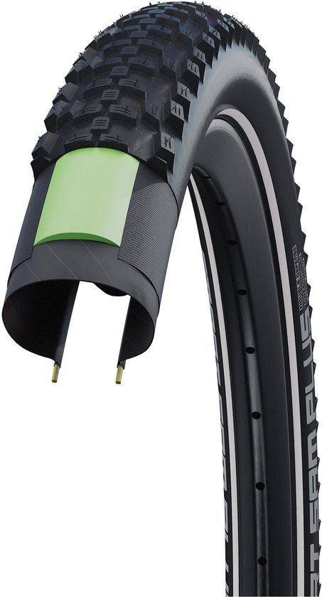 Schwalbe buitenband smart sam plus perf g-guard 28 x 1.60 zw refl van Schwalbe