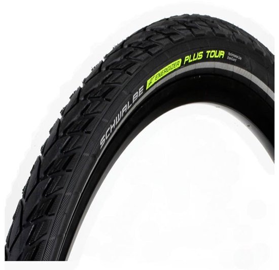 Schwalbe Draadband Energizer Plus Tour - GreenGuard - Reflectie - 28 x 1.5 inch / 40-622 - ADDIX E – Zwart van Schwalbe