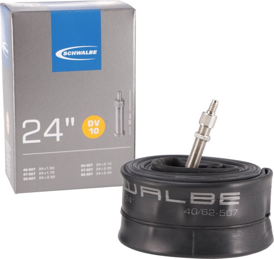 Schwalbe DV10 - Binnenband Fiets - Hollands Ventiel - 40 mm - 24 x 150 - 250 van Merkloos