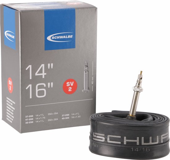 Schwalbe DV7A - Binnenband Fiets - Frans Ventiel - 40 mm - 14 x 1 1/4 - 1 3/8