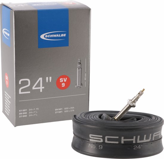 Schwalbe DV9 - Binnenband - 28/47 - 507/541 - 24 x 1 1/8 - 1.9 inch - Frans Ventiel - 40 mm van Schwalbe