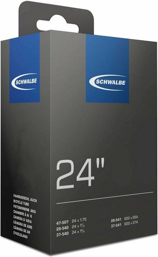 Schwalbe DV9 - Binnenband Fiets - Hollands Ventiel - 32 mm - 28/47 - 507/541 - 24 x 1 1/8 - 1.9 inch van Schwalbe