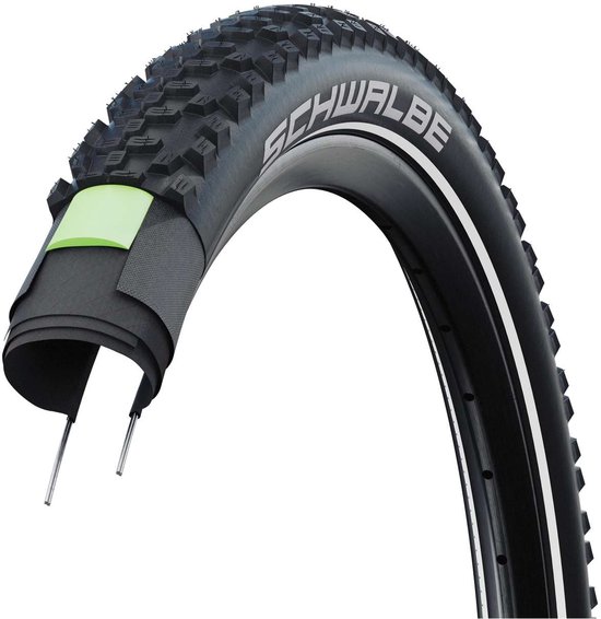 Schwalbe Smart Samoa Plus Dd Greenguard Addix 26´´ X 2.25 Stijve Mtb-band Zilver 26´´ x 2.25 van Schwalbe
