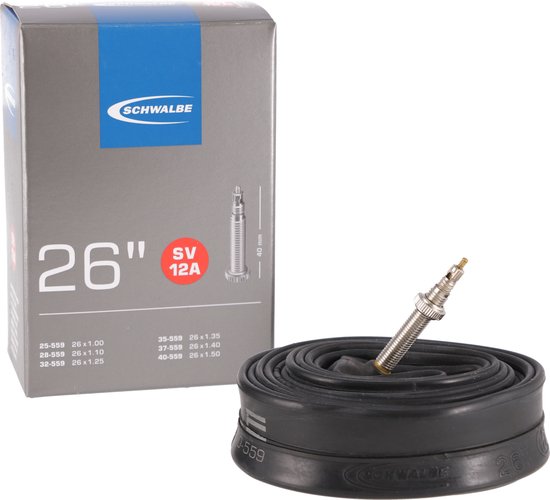 Schwalbe SV12A - Binnenband - 25/40 - 559 - 26 x 1 1/4 - 1.5 inch - Frans Ventiel - 40 mm van Schwalbe