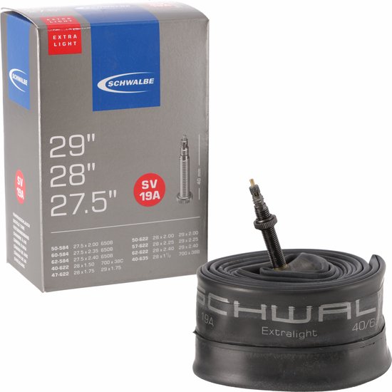Schwalbe SV19A - Binnenband Fiets - Frans Ventiel - 40 mm - 28 x 150 - 235 van Schwalbe