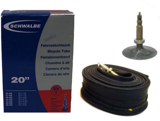 Schwalbe SV7 - Binnenband Fiets - Frans Ventiel - 40 mm - 20 x 150 - 250