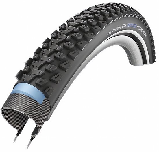 Schwalbe Vouwband Marathon Plus MTB - SmartGuard - 29 x 2.1 inch / 54-622 - HS468 - 30 - 65 psi – Zwart van Merkloos