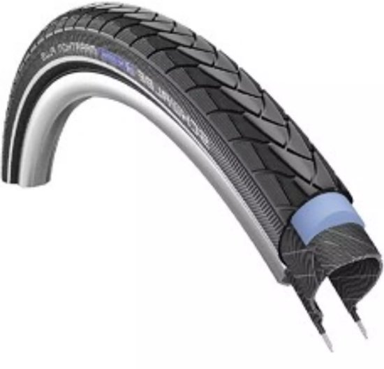 Schwalbe Vouwband Marathon Plus - SmartGuard - Antilek - Reflectie - 28 x 1.4 inch / 37-622 - 55 - 85 psi - Zwart van Schwalbe