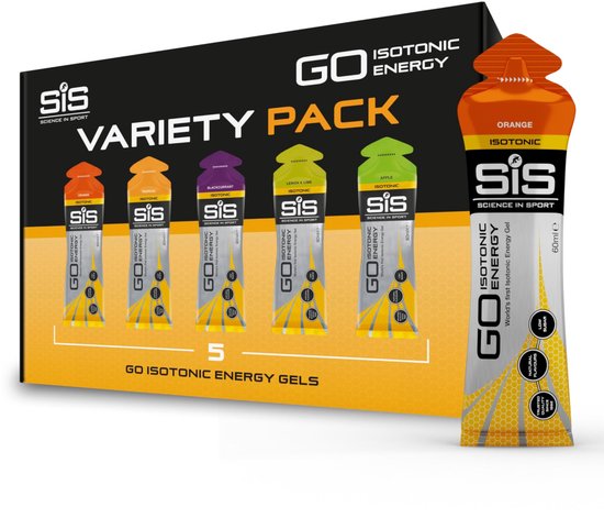 Science in Sport GO Isotonic Energy Gels Mixed, Gemengde Smaken, Pak van 5