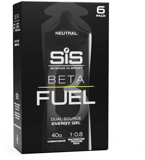 Science in Sport - SIS Beta Fuel - Dual Source energy gel - Naturel smaak - 1 : 0,8 Maltodextrine Fructose verhouding - 40 gram koolhydraten per gel - 6 x 60ml van Science in Sport