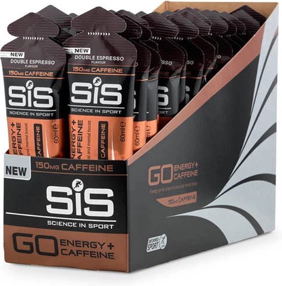Science in Sport - SiS Go Isotonic Energygel + Caffeine - Energie gel - Isotone Sportgel - Double Espresso Smaak - 30 x 60ml van Science in Sport