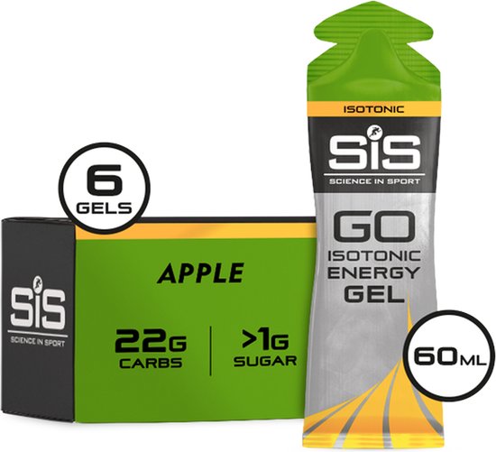 Science in Sport - SiS Go Isotonic Energygel - Energie gel - Isotone Sportgel - Apple Smaak - 6 x 60ml van Science in Sport