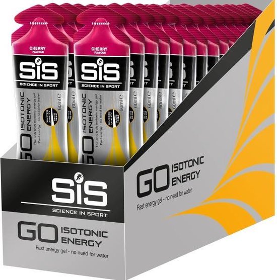 Science in Sport - SiS Go Isotonic Energygel - Energie gel - Isotone Sportgel - Cherry Smaak - 30 x 60ml van Science in Sport