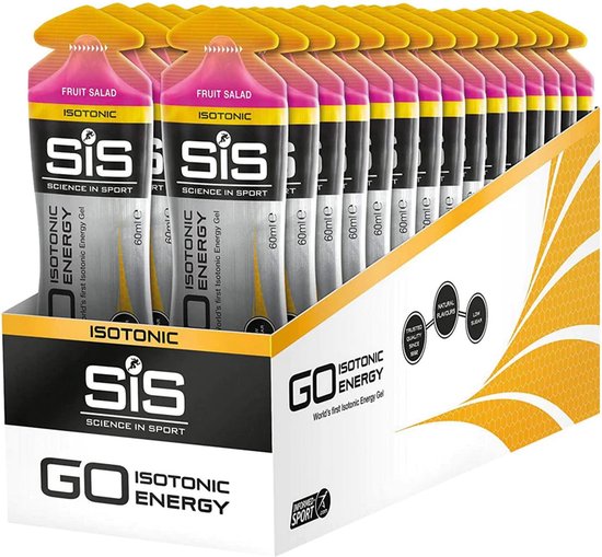 Science in Sport - SiS Go Isotonic Energygel - Energie gel - Isotone Sportgel - Fruit Salade Smaak - 30 x 60ml van Science in Sport