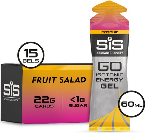 Science in Sport - SiS Go Isotonic Energygel - Energie gel - Isotone Sportgel - Fruits Salade Smaak - 15 x 60ml van Science in Sport