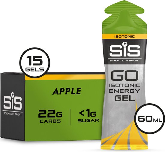 Science in Sport - SiS Go Isotonic Energygel - Energie gel - Isotone Sportgel - Green Apple Smaak - 15 x 60ml van Science in Sport
