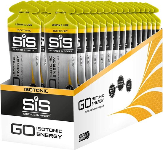 Science in Sport - SiS Go Isotonic Energygel - Energie gel - Isotone Sportgel - Lemon & Lime Smaak - 30 x 60ml van Science in Sport