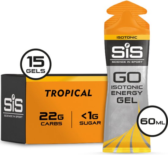 Science in Sport - SiS Go Isotonic Energygel - Energie gel - Isotone Sportgel - Tropical Smaak - 15 x 60ml van Science in Sport