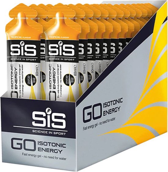 Science in Sport - SiS Go Isotonic Energygel - Energie gel - Isotone Sportgel - Tropical Smaak - 30 x 60ml van Science in Sport
