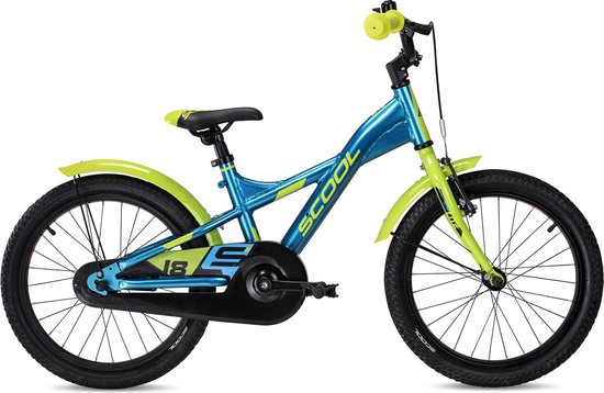 s'cool XXlite alloy 18 Kinderen, blauw/groen