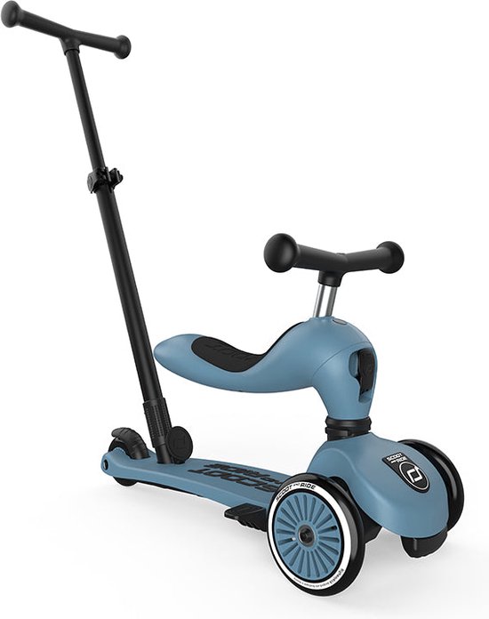 Scoot & Ride Highwaykick 1 Push & Go - Steel van Scoot & Ride
