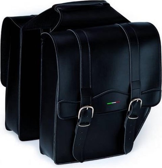 Selle Monte Grappa Cruiser Dubbele Fietstas - 30 Liter - Leer - Zwart van Selle Monte Grappa