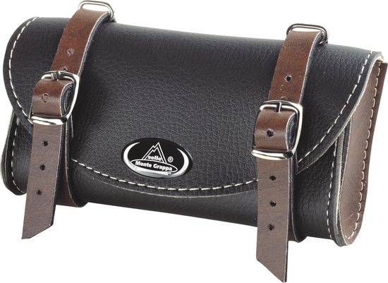 Selle Monte Grappa Fashion Zadeltas - Kunstleer - Zwart / Donkerbruin van Selle Monte Grappa