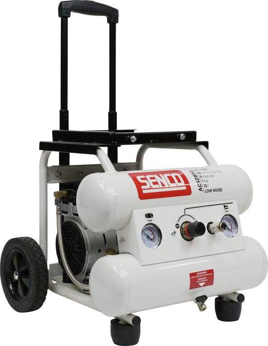 Senco AC12810 Compressor - Geluidsarm - 750W - 9 bar - 10L - 80L/m