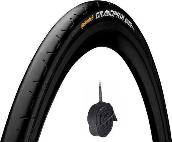 set Continental Grand Prix racefiets band 28x0.9 inch ERTRO 23-622 buitenband + binnenband PV 42mm - Zwart