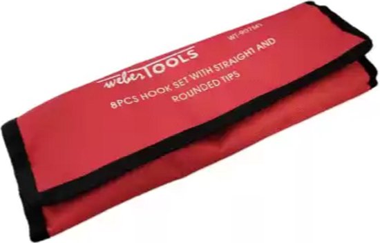 Set haken met rechte en afgeronde punt 8-dlg-Handvat met softgrip-RVS haak van GAMMA