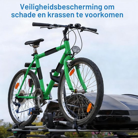Set van 4 Beschermhoezen voor Fietsen, Transportbescherming voor Fietsendragers, Krassenbescherming, Universele Pasvorm, Fietsaccessoires