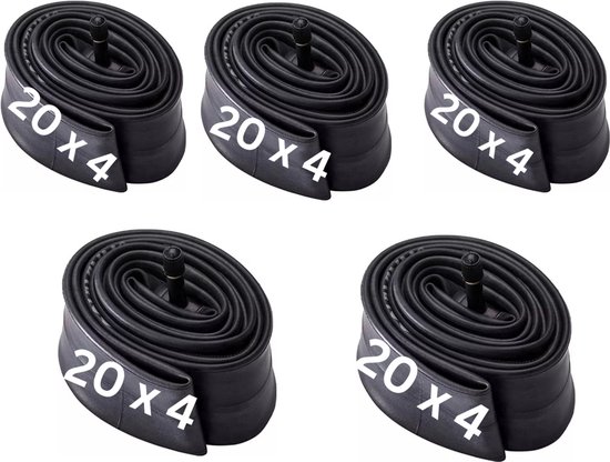 Set van 5 (EWheel) binnenbanden Fatbike 20X4.0 - Anroc - voor Super73 - Knaap - Phatfour en Ouxi van Merkloos