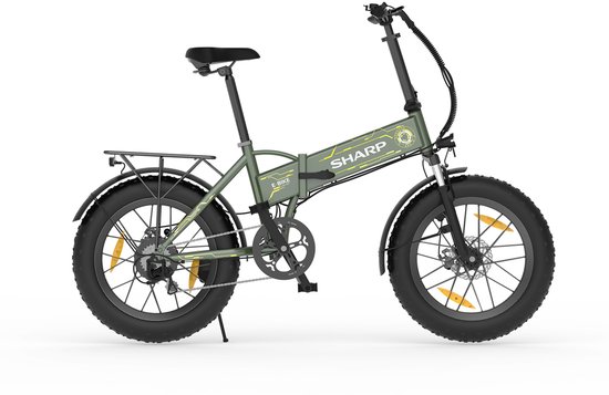 Sharp Bilbao elektrische vouwfiets fat urban 10.2Ah 20 inch van Sharp