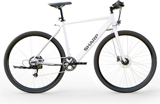 Sharp GS03EW e-bike 7.8 Ah 7 sp wit van Sharp