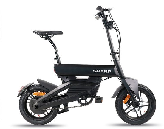 Sharp Slider compacte elektrische fiets 14 inch van Merkloos