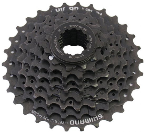 Shimano 8-speed cassette - Hyperglide technologie - 11-30T - Duurzaam staal - Geschikt voor mountainbikes en hybride fietsen