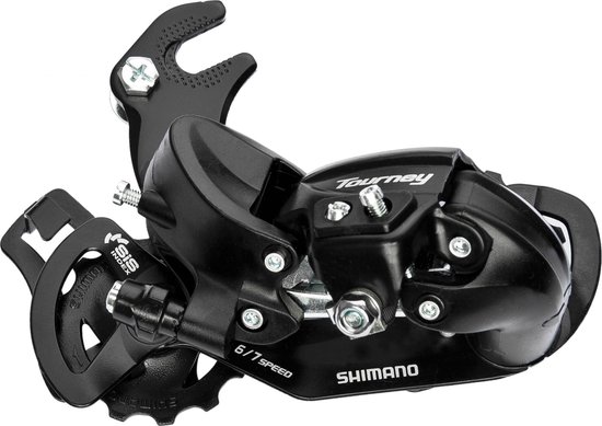 Shimano Achterderailleur - 6/7-speed - Hoogwaardige aluminium body - Veerspanning - 13/13 tandwielen van Shimano