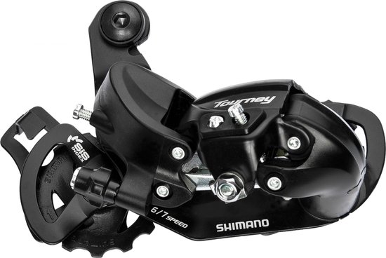 Shimano Achterderailleur Tourney TY300D - 6/7 - Speed met Oog - D-Type van Merkloos