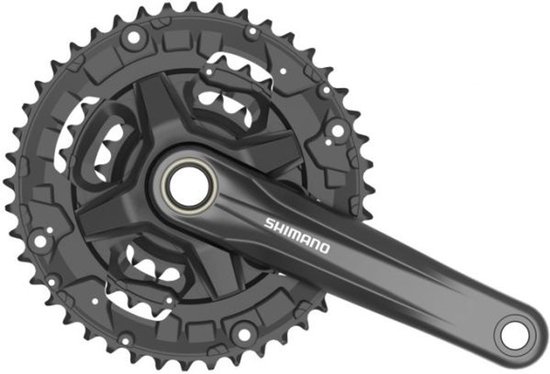Shimano Crankstel Altus 22-30-40t 175 Mm Kettingscherm Zwart van Merkloos