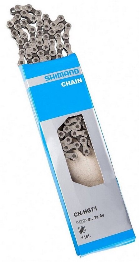 Shimano Fietsketting 116 schakels - Hyper Glide technologie - 6/7/8-speed compatibiliteit - MTB/Racefiets van Shimano