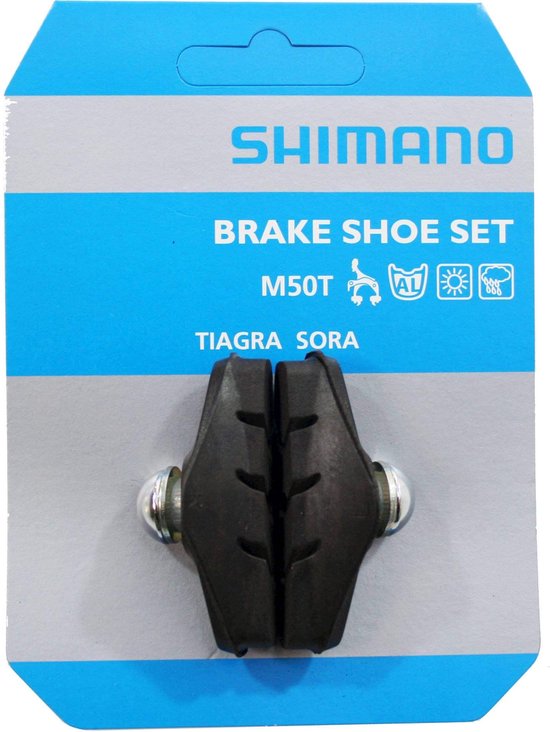 Shimano Remblokken M50t V-brake 50 X 12 Mm Zwart van Shimano