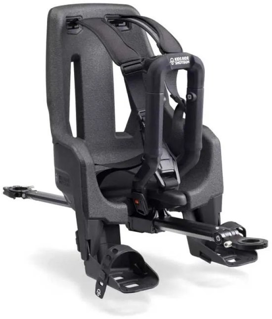Shotgun Pro Evo 2-in-1 Voorste Kinderzitje Voor De Fiets Zwart Jongen