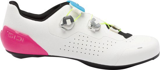 SIDI Genius X Wyve - Wegschoen - Heren - 45 - Wit - Ademend Mesh - TPU Versteviging - Draaisloten - Krachtoverdracht