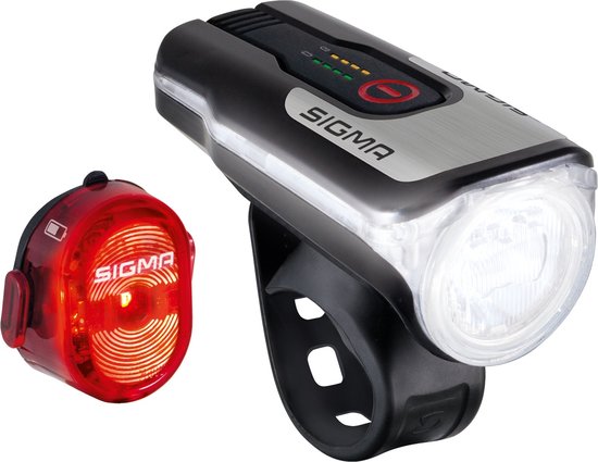 Sigma Aura 80 USB + Nugget ll USB Fietsverlichtingsset - 80 lux