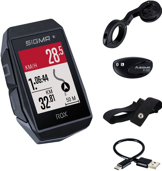 Sigma - ROX 11.1 EVO GPS-fietscomputer - Hartslagmeting, Navigatie, E-bike Ready van Sigma