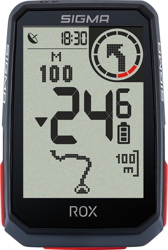 SIGMA SPORT ROX 4.0 GPS Fietscomputer incl. stuurhouder, zwart van Sigma